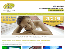 Tablet Screenshot of glotanningstudio.net